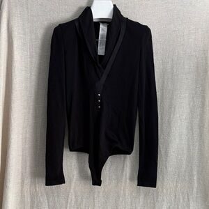 Wolford V Neck Layered Bodysuit